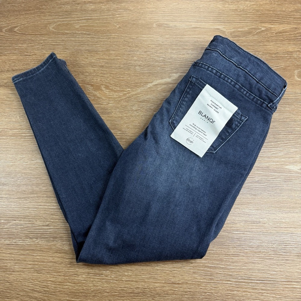 BLANQI Postpartum Support Skinny Jeans Women's 6 Dark Wash Tummy Control Stretch